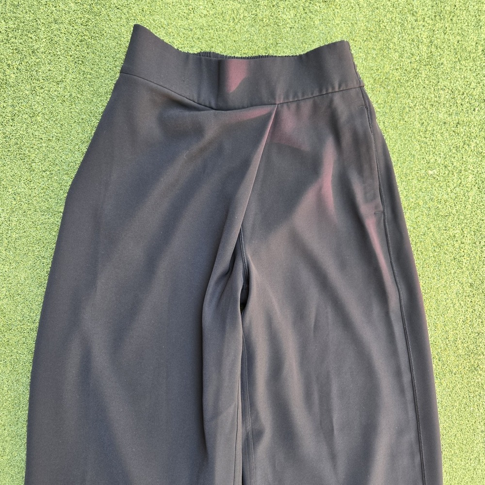Lululemon Pants Women's Size 2 Black With The Flow Pants Wrap Front Pants - Picture 4 of 12